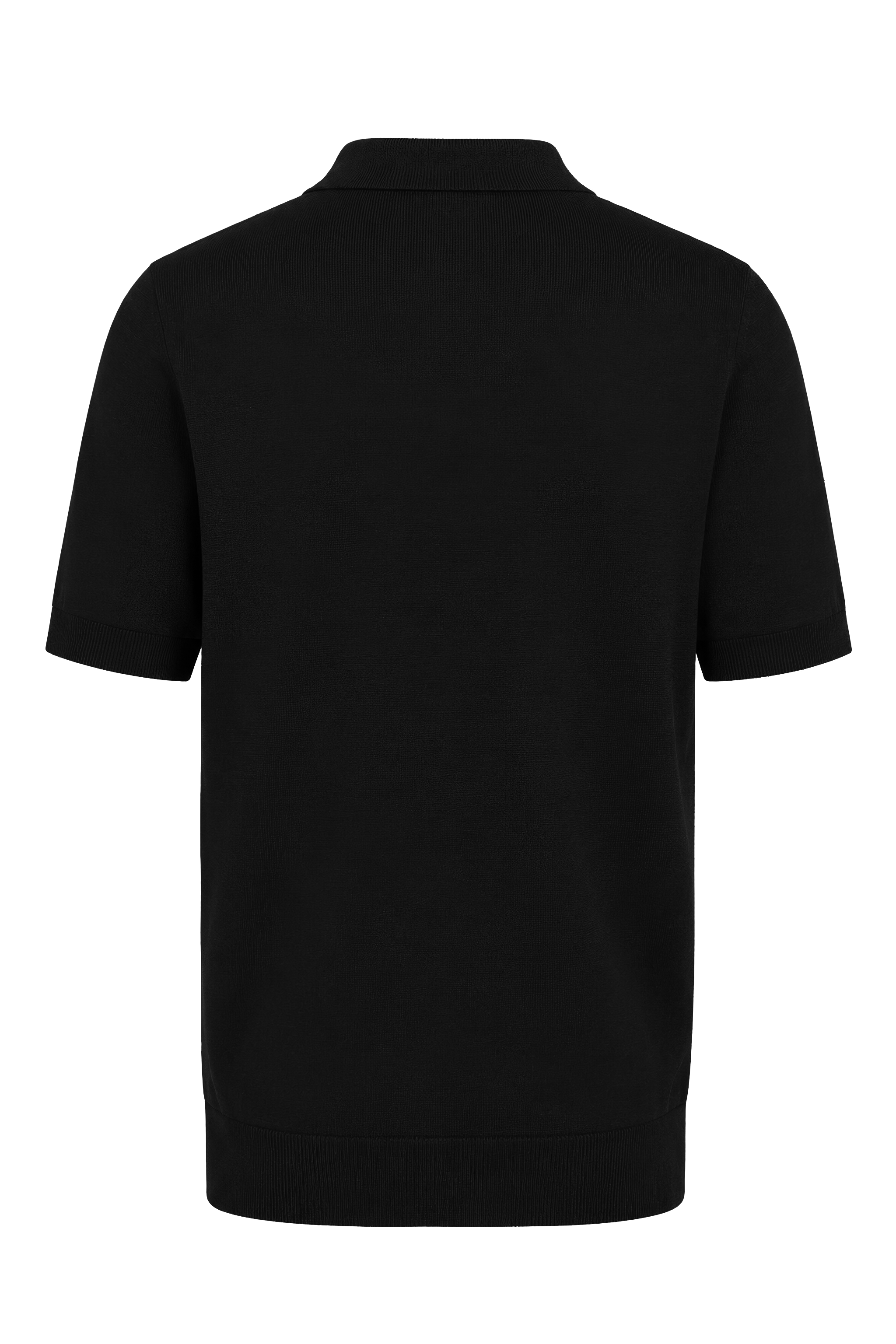 Buttonless Polo in Black